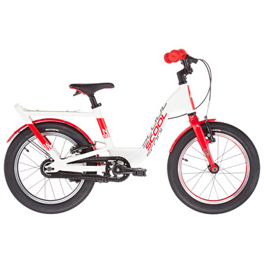 Bicicletta Bambino S'COOL NIXE EVO Ruota Libera 16" Bianco/Rosso 2021 0
